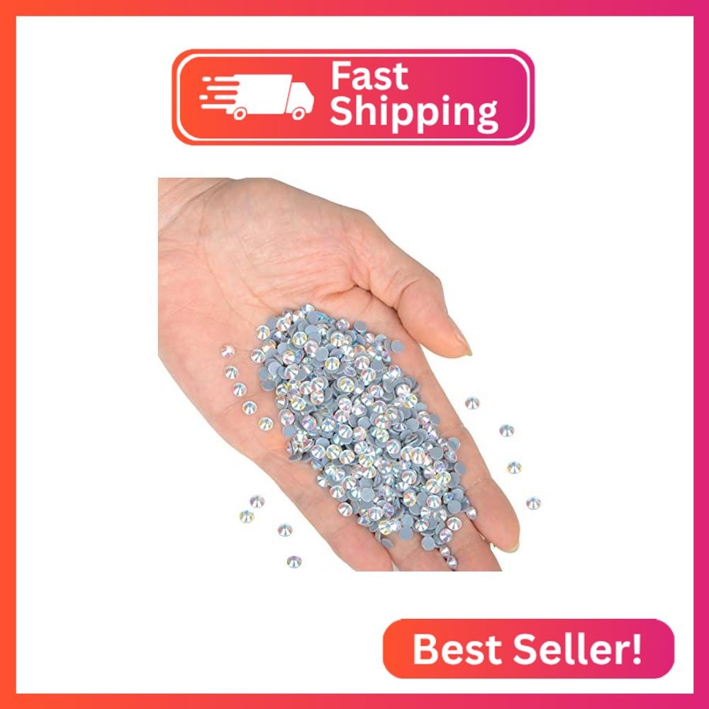 QOGIR 2000 Pieces SS20 ZD Clear AB Hotfix Rhinestones for Crafts Clothes Nail Ar