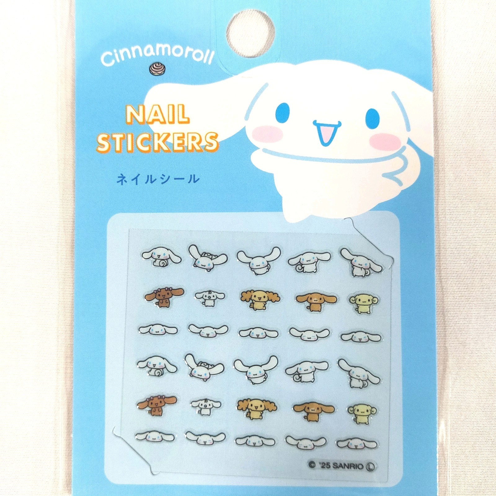 Sanrio Cinnamoroll Nail Stickers Cute Kawaii Nail Seal Japan