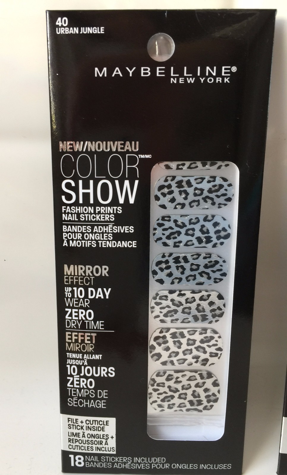 Maybelline Color Show Fashion Prints Nail Stickers 18ct – Choose Your Style