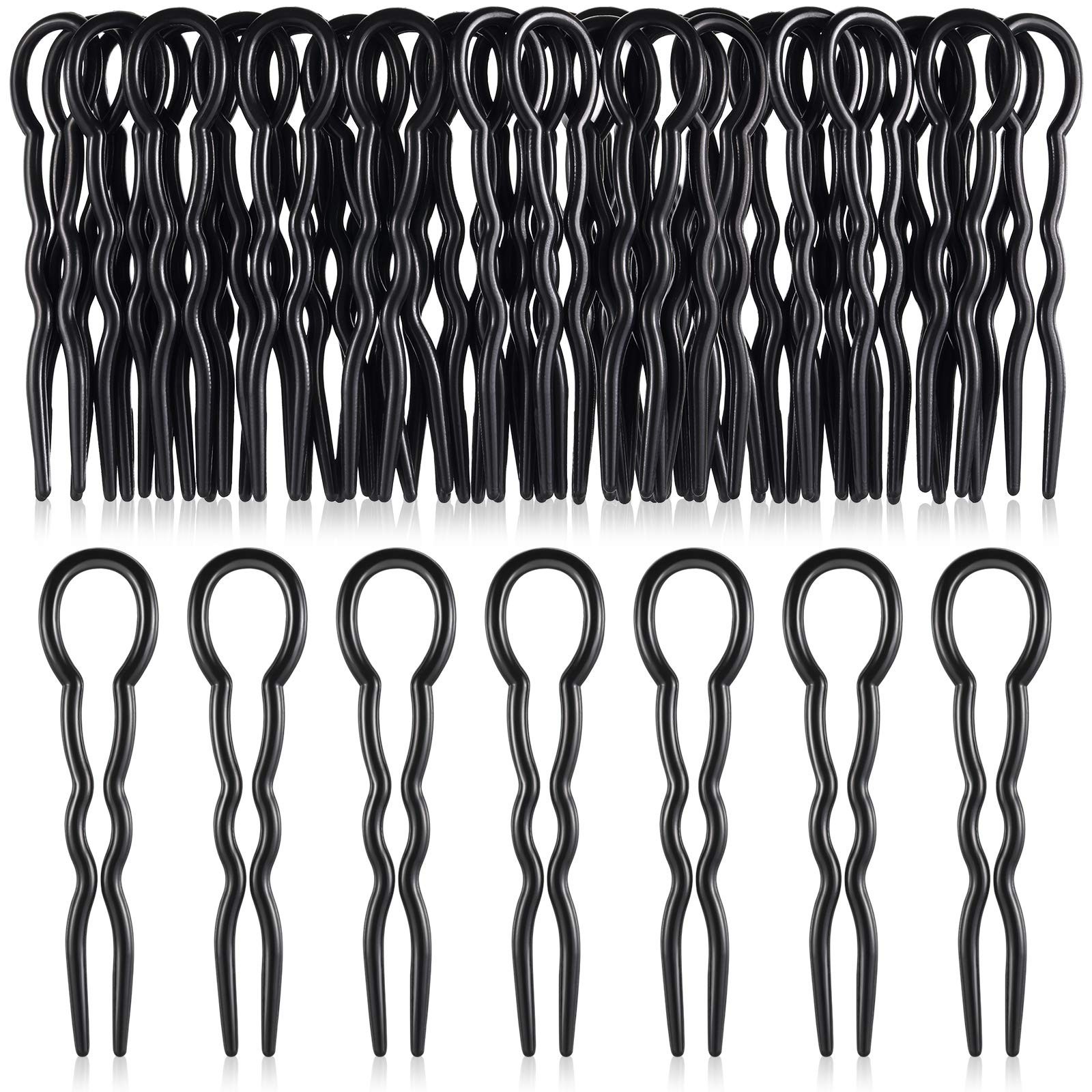 Chuangdi 24 Piece Plastic Hair Bobby Pins U Shaped Grip Pins Fast Spiral Clip…