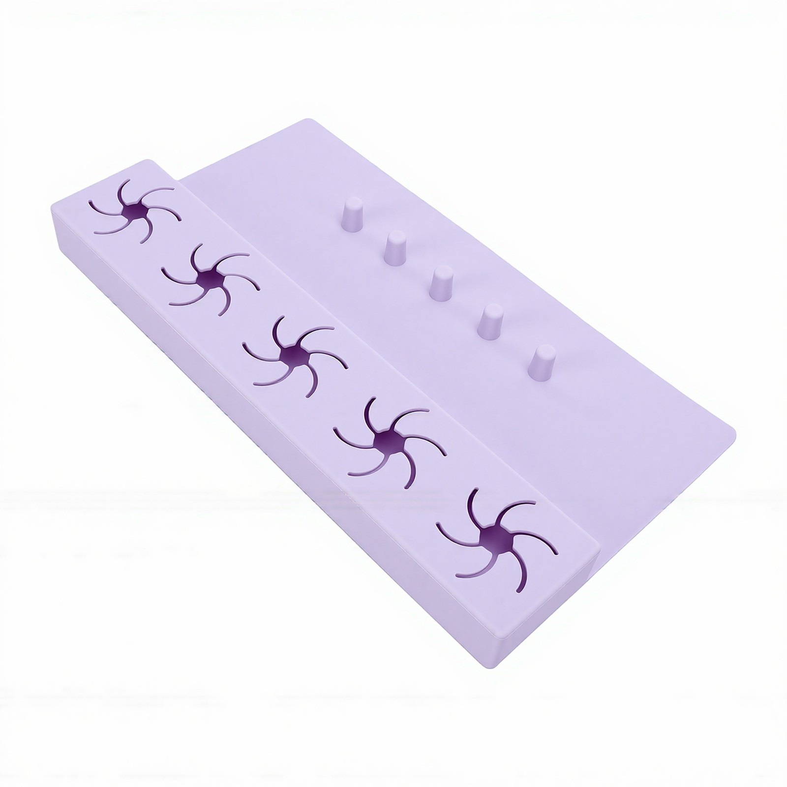 2 In 1 Silicone Nail Hand Rest Mat Anti Spill Holder For Home