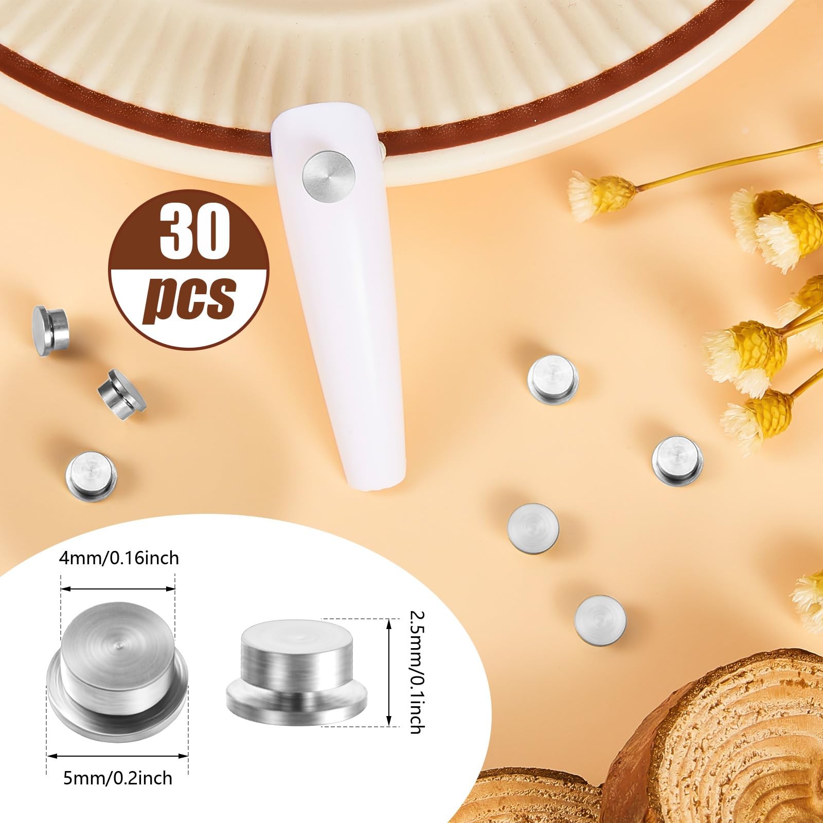 30 Pieces Spinning Nail Charms Nail Art Rotating Charm Bearing Art Tool Rings…