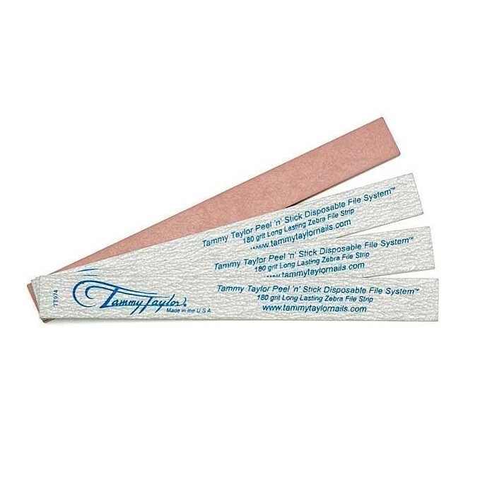 Tammy Taylor Peel n’ Stick (Strips w/ Board) – Long Zebra 180 Grit – 10 Pack