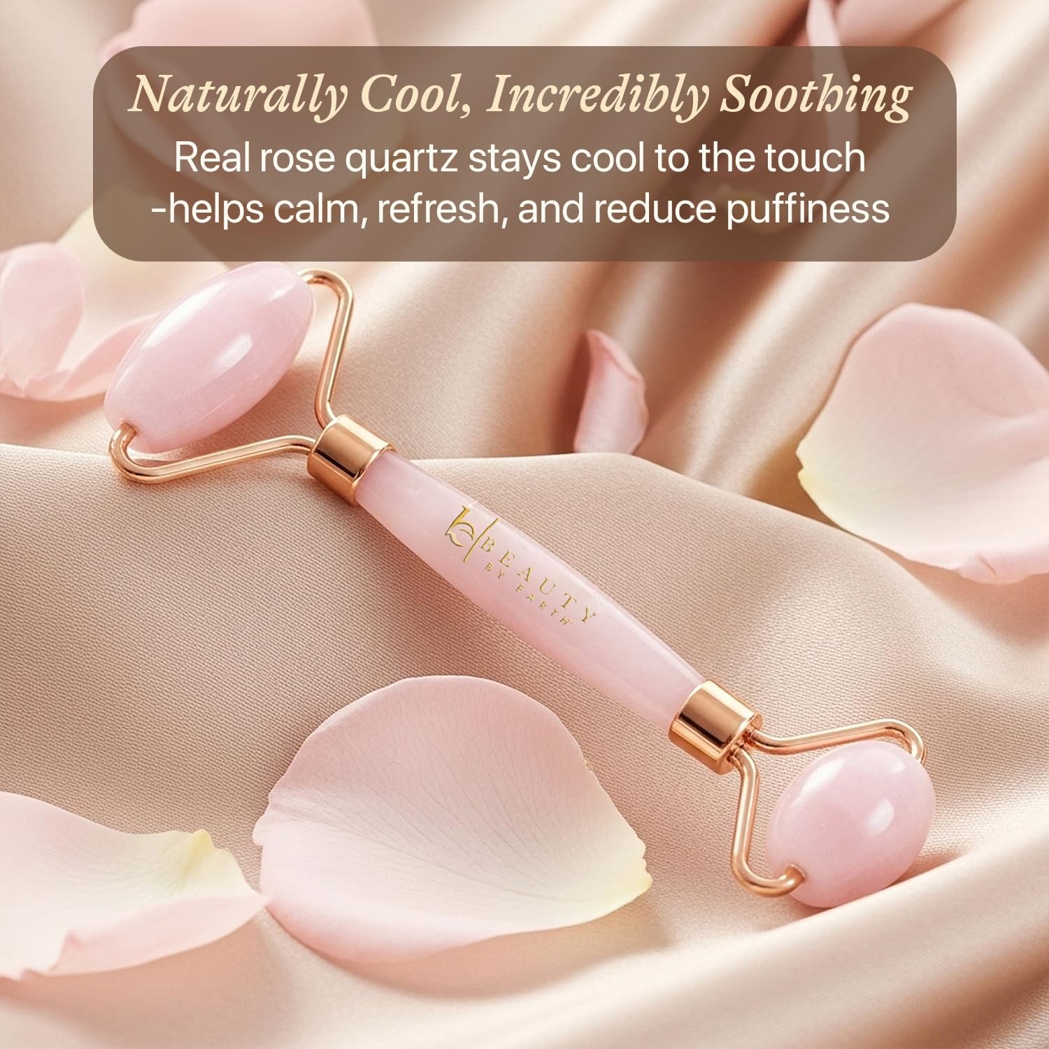 Rose Quartz Face Roller – Relaxation Gifts 1 Count (Pack of 1),