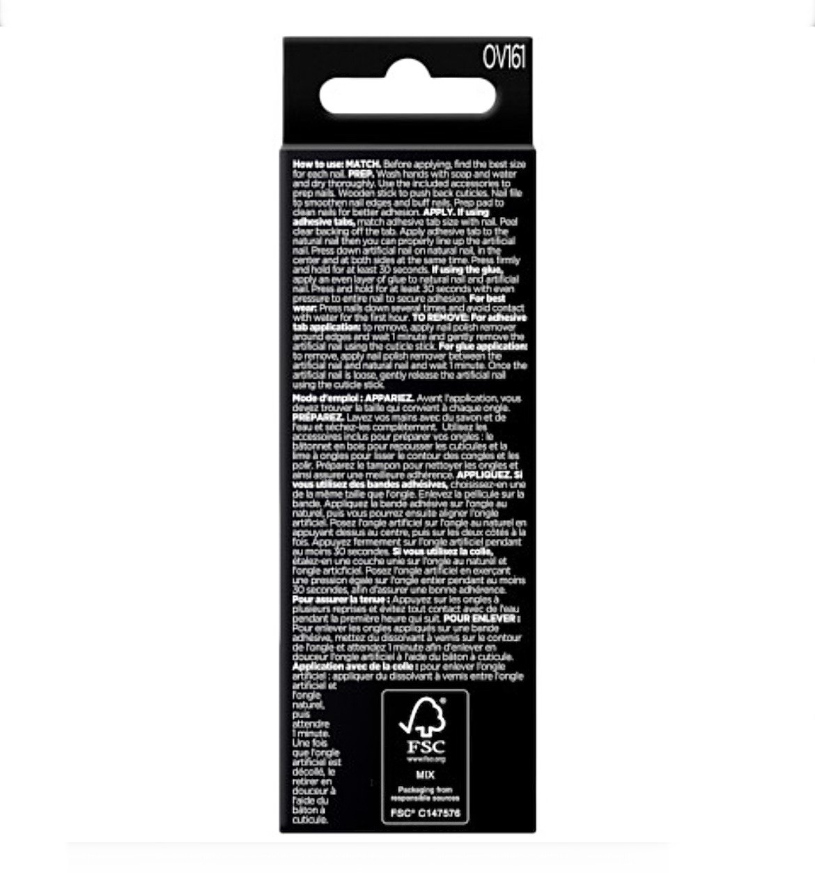 2pk Sally Hansen Salon Effects Perfect Manicure Medium Oval/Moon-ami OV161 NEW
