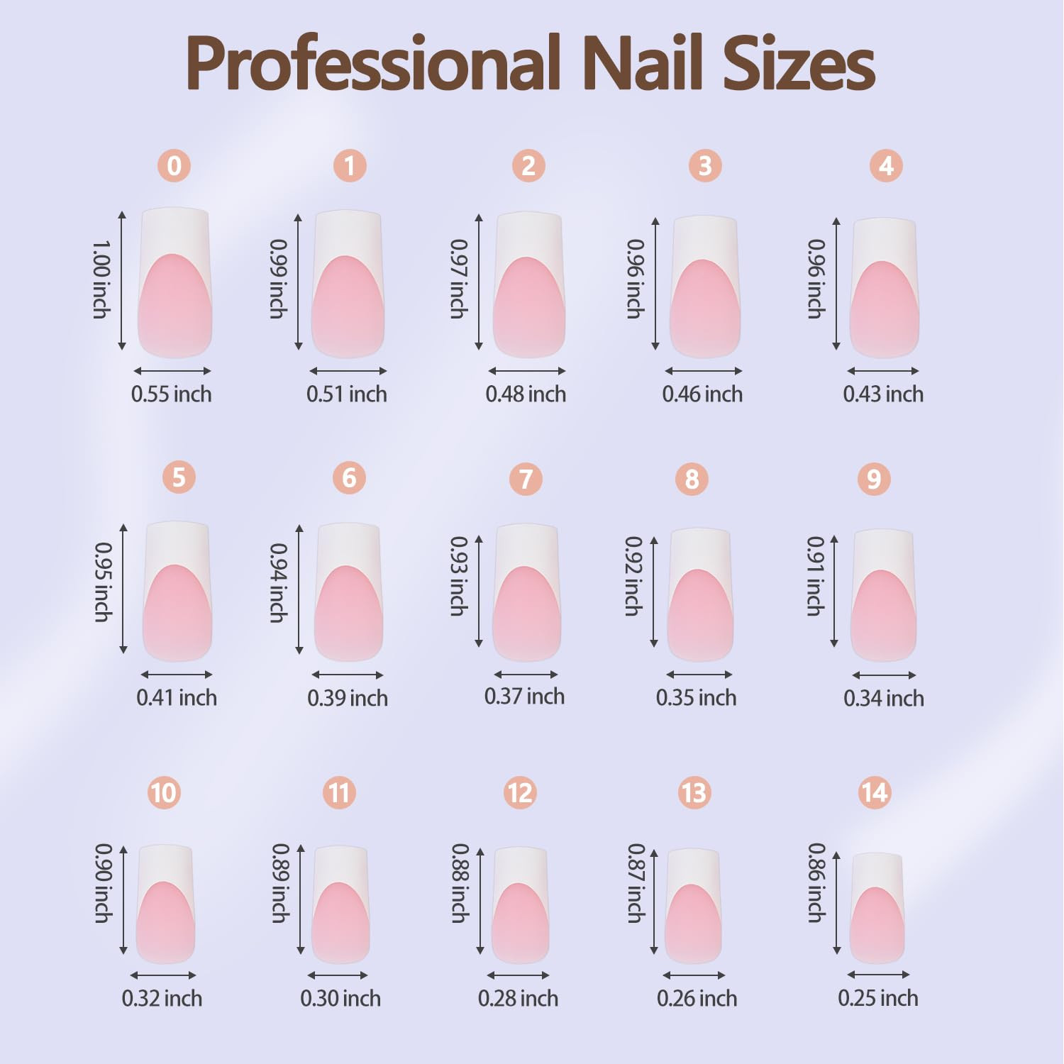 Misssix French Gel Nail Tips, 240Pcs French Tip Press on Nails Long Square Pink,