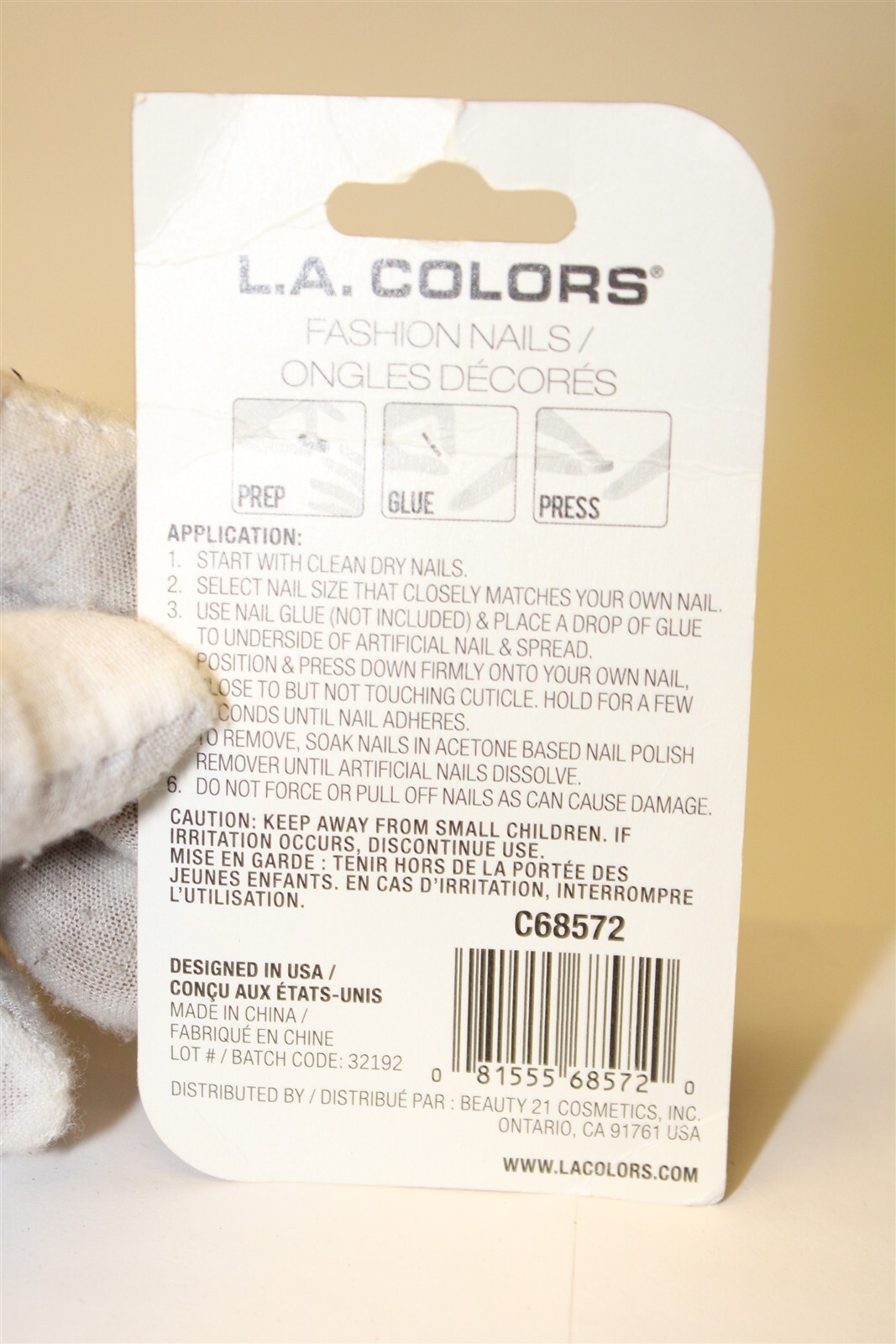 L.A. Colors / b-color NEW Assorted Colors Nail Tips Lot X 17 Includes Tattoos