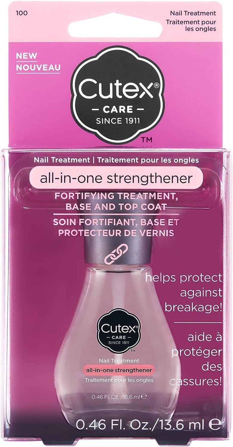 Cutex All-In-One Nail Strengthened Treatment (13.6ml) for Weak & Damaged Nails