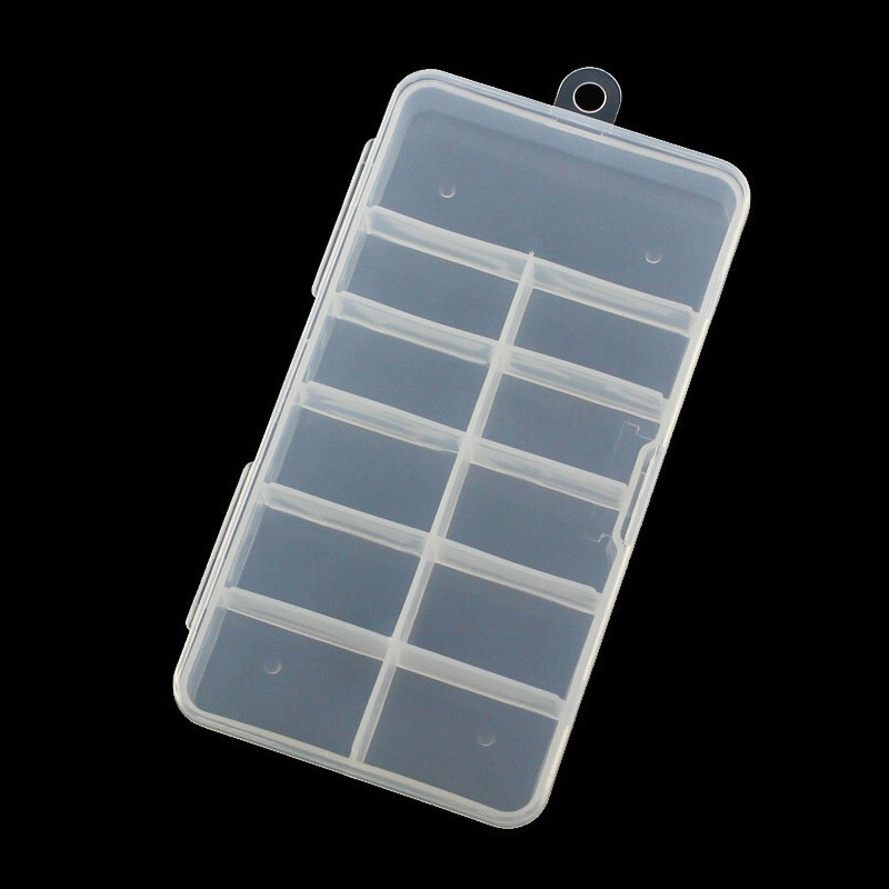 5 x Rectangle Empty 100pcs False Tips Box Storage Case Set Nail Art Craft Salon