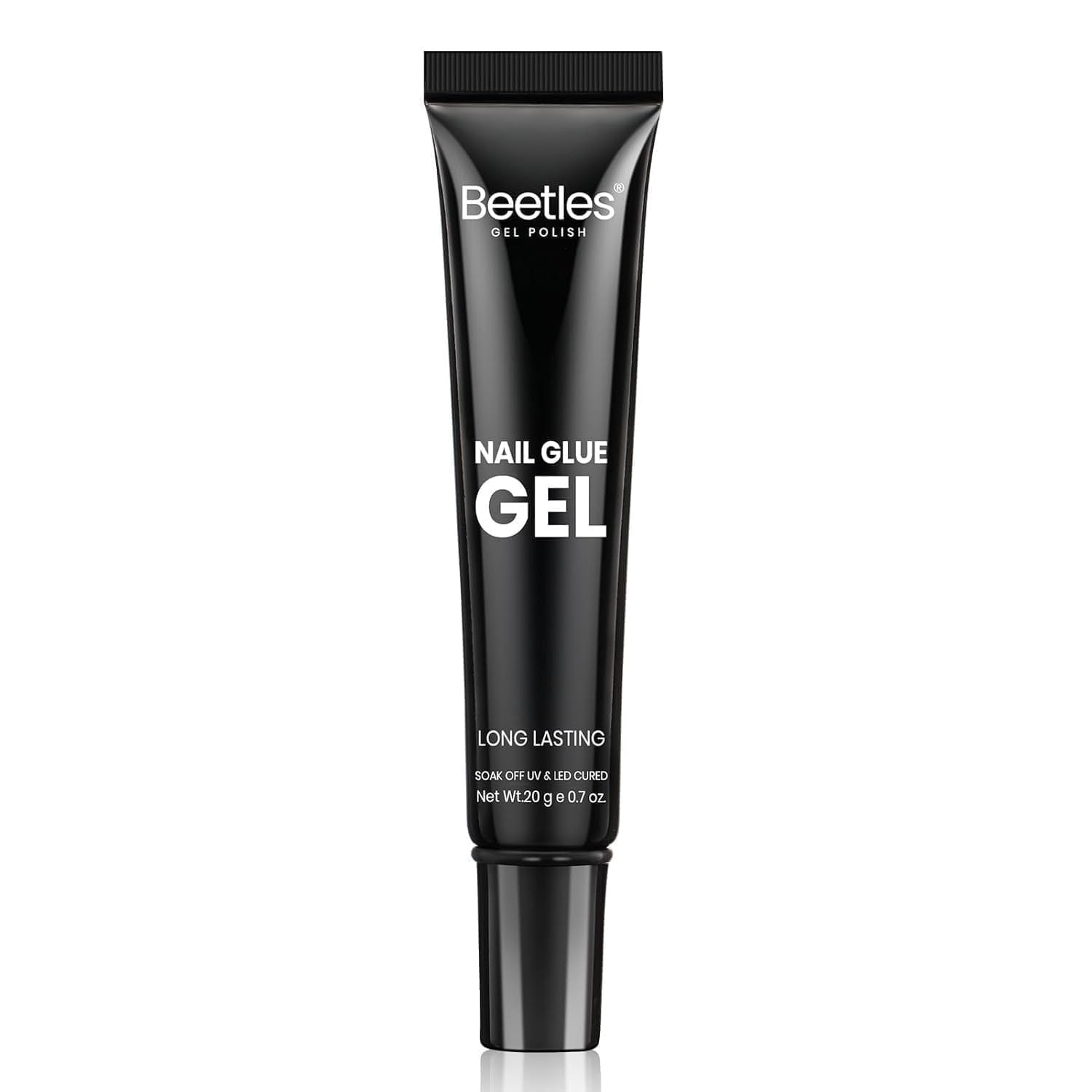 Beetles Nail Glue Gel Hands-Free, 20G Tipex Solid Nail Glue Gel for Acrylic Nail