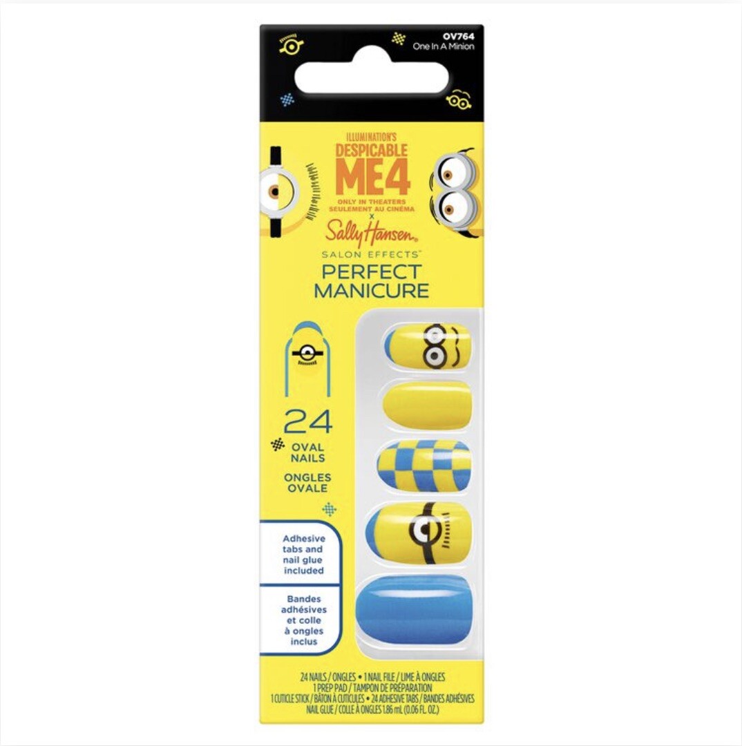 Sally Hansen Salon Effects Perfect Manicure ~ Despicable Me 4 ~ One In A Minion