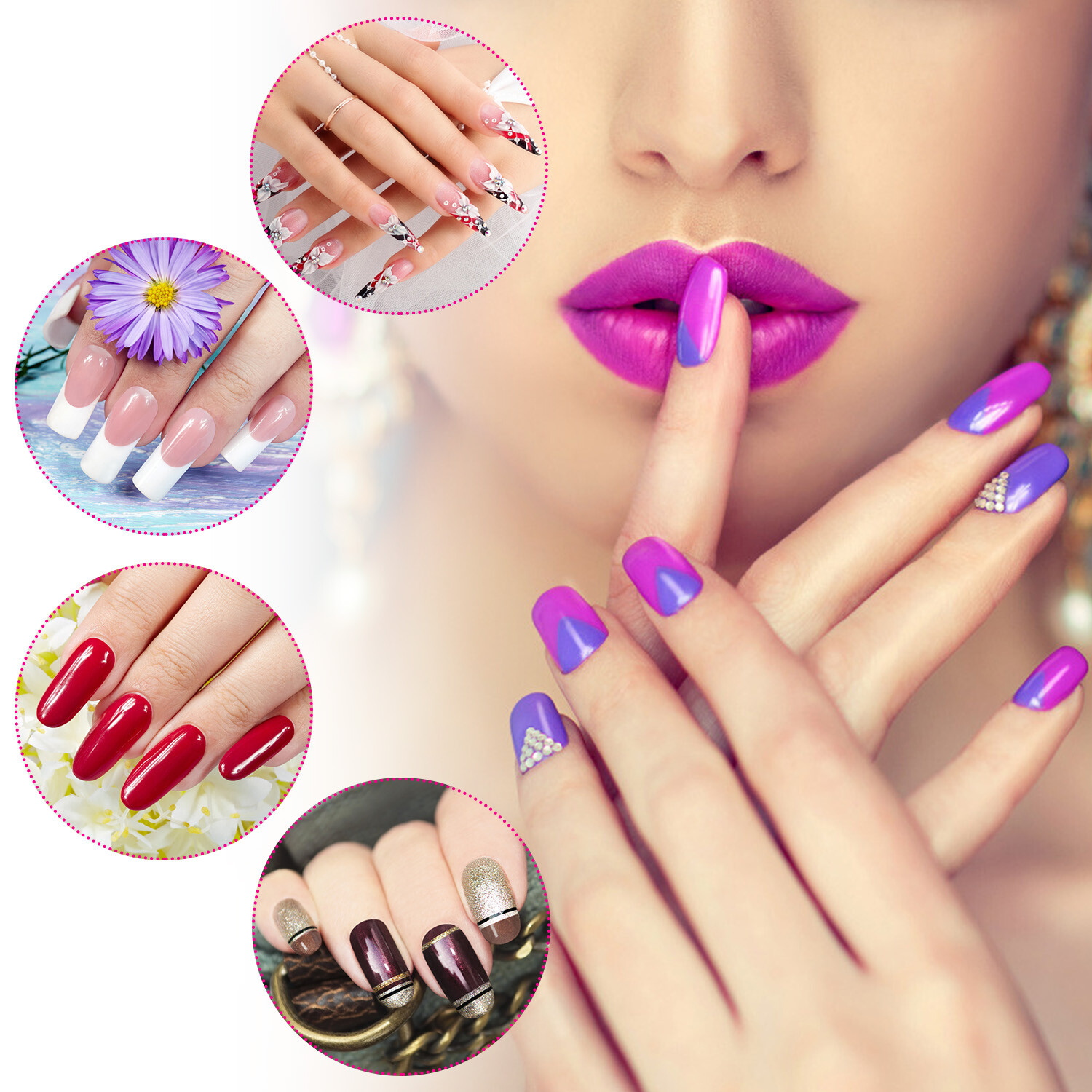 20/40Pcs Pro Nail Tips Clips Finger Poly Gel Quick Building DIY Extension Clamp