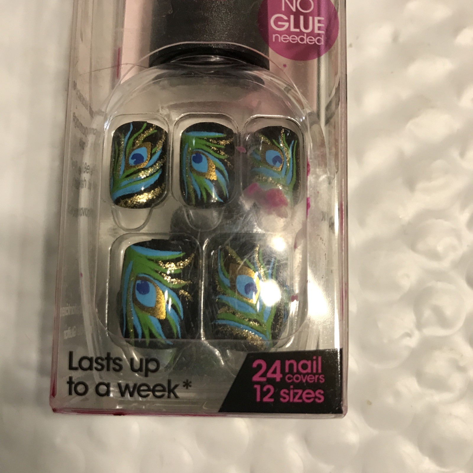 KISS Impress SPACE CADET Press-On 24 Nails 56894 PEACOCK FEATHERS uns NIB