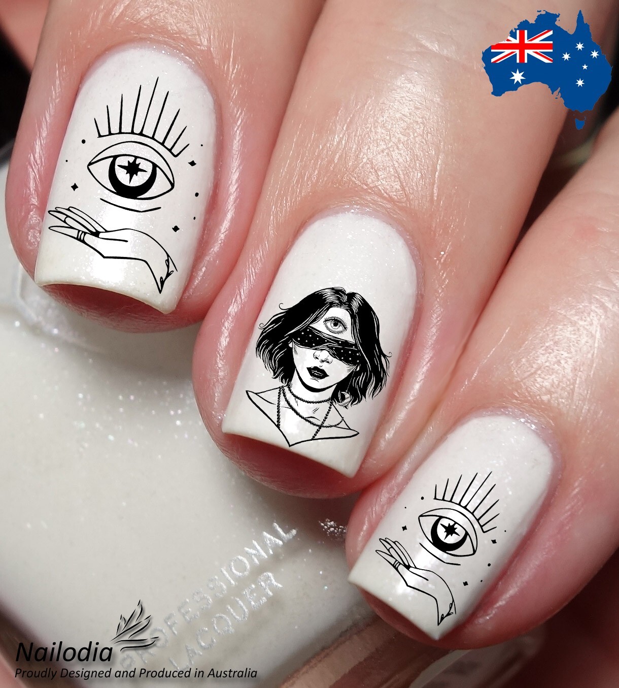 Fortune Teller Third Eye Gift Nail Art Decal Sticker Water Transfer Slider