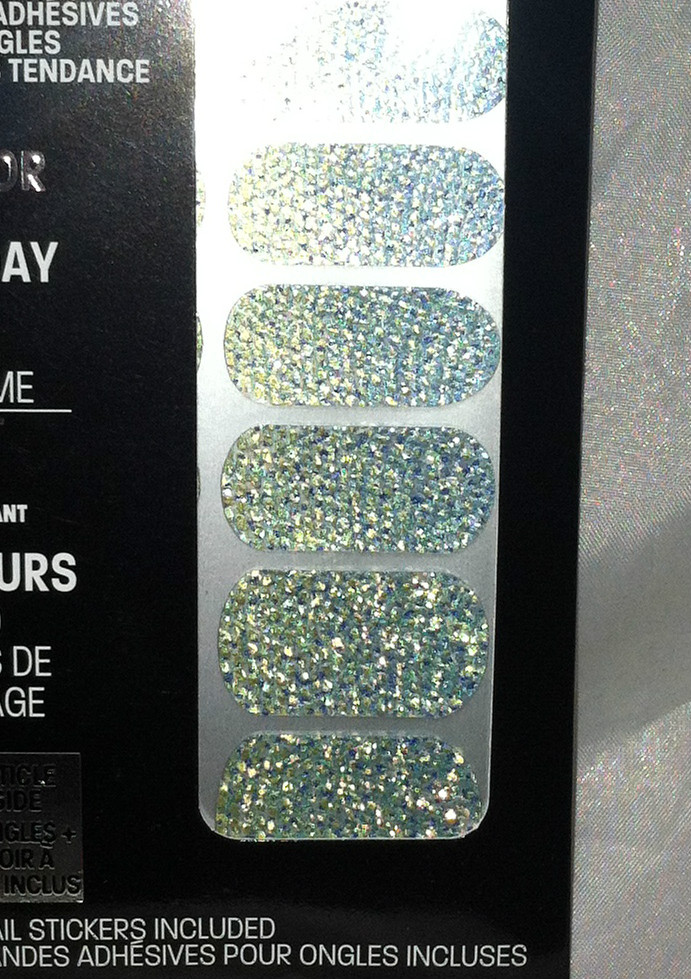 Maybelline Color Show Nail Stickers Mirror Effect *50 SILVER SPARKS* Shimmers BN