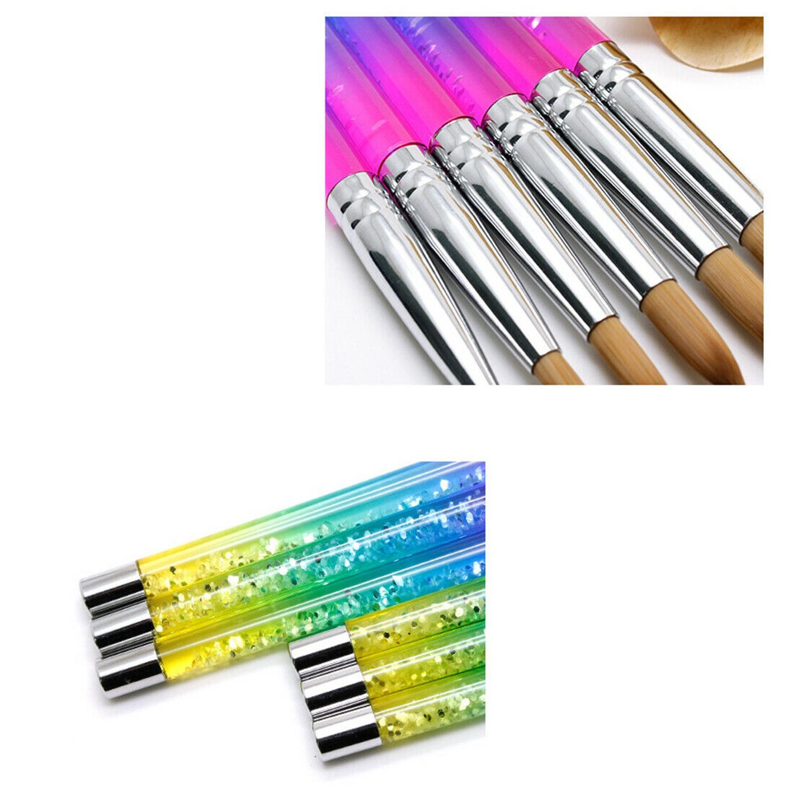 1Pc Top Quality Kolinsky Acrylic Nail Brush Round Size #6 #8 #10 #12 #14