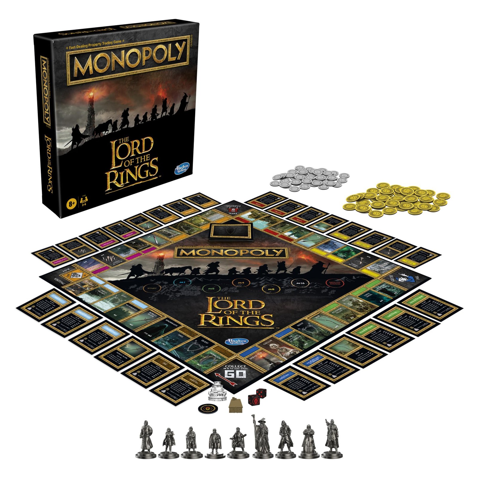 Hasbro Gaming Monopoly: The Small, Orange, Yellow, Red, Green, Blue, Purple