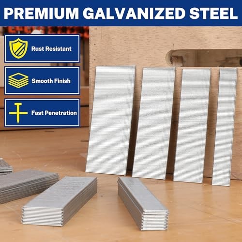 WORKPRO 18 Gauge Brad Nails, 1200 Count, 2″, 1-1/2″, 1-1/4″, 3/4″, Galvanized