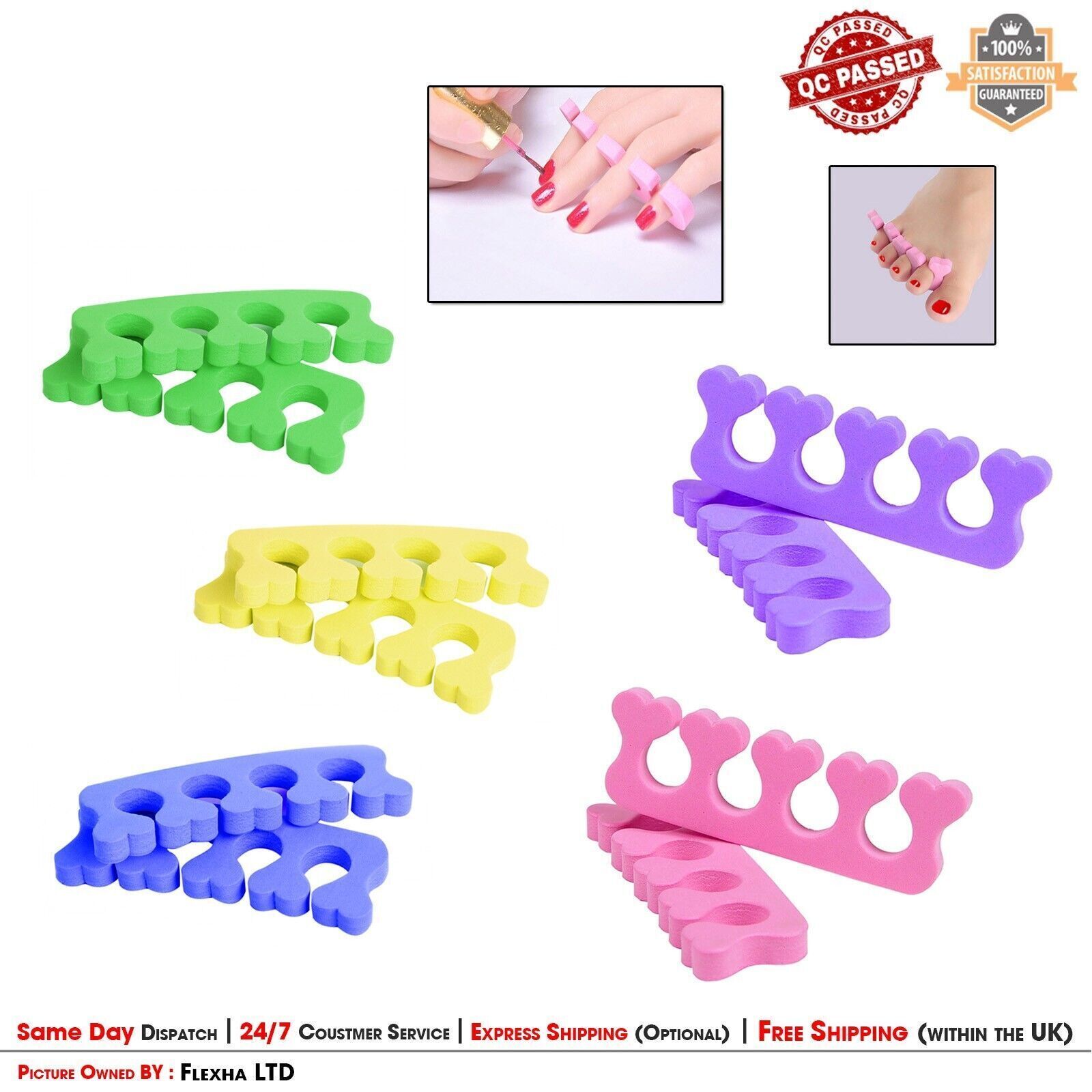 Finger Gel Separator & Bunion Corrector Set Silicone Pain Relief for Bunions Toe