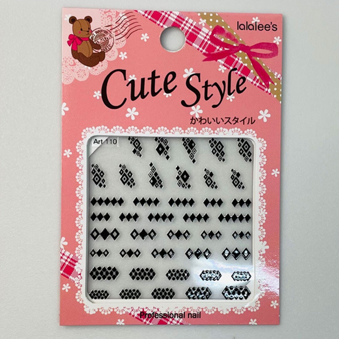 Nail Black Diamond Shape Stickers Highquality Point Black Party Vacation Beauty