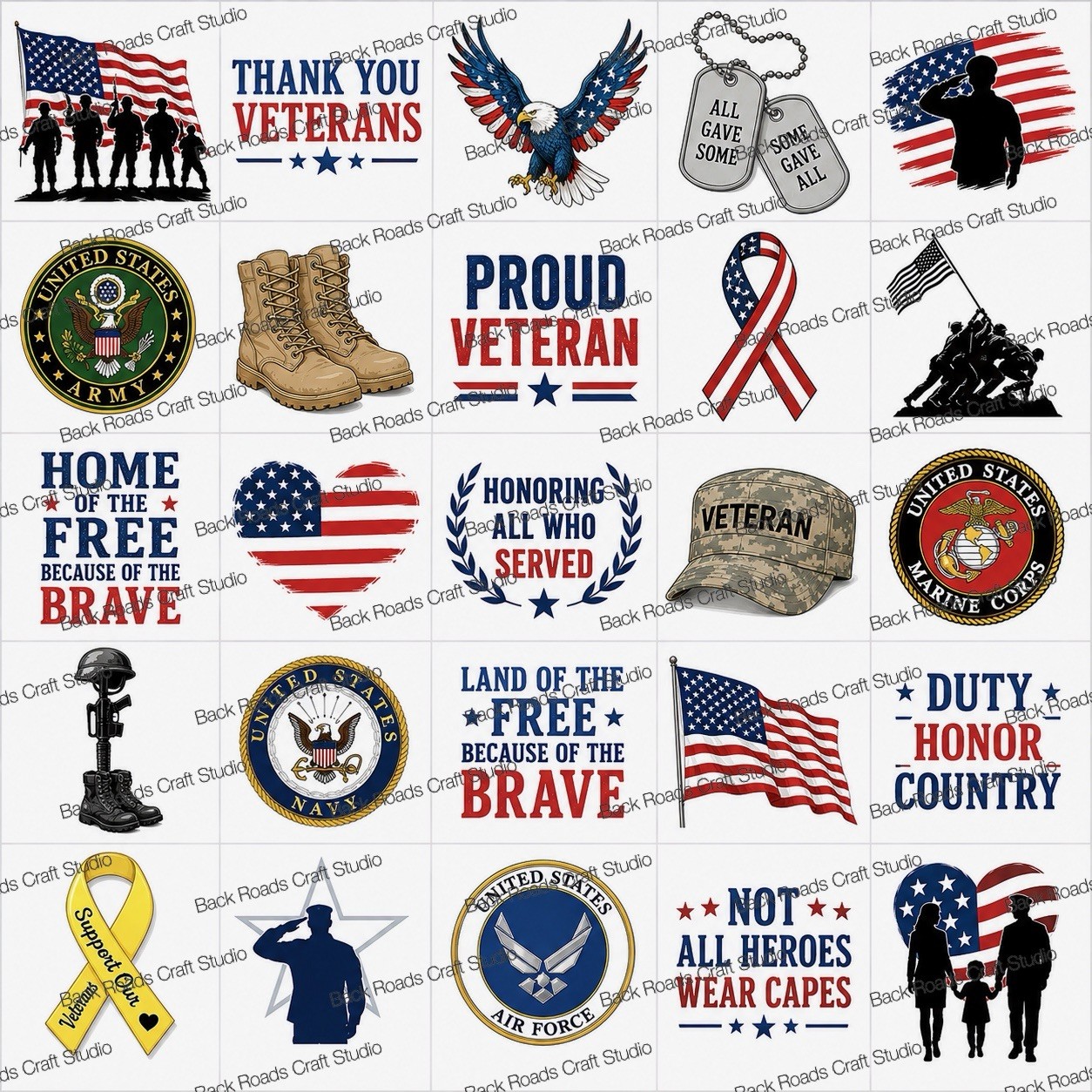 Veterans Waterslide Finger Nail Decals Instructions Bonus set of 50 JM