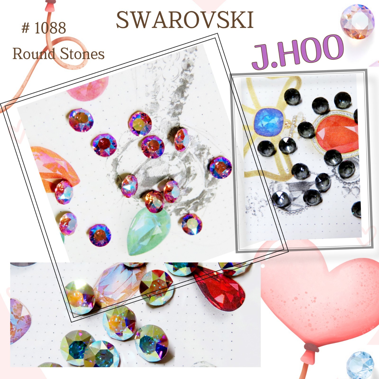 Swarovski Crystal 1088 -Crystal AB F