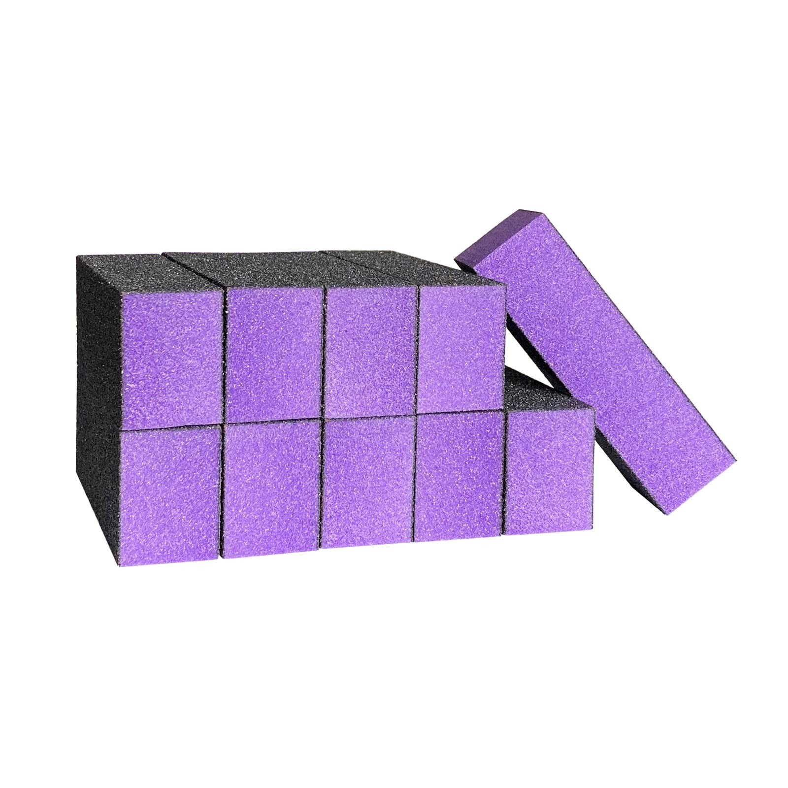 10 Pcs Nail Buffer Sanding Block Polisher Buffing File 100/180 Grit 3 Sides N…