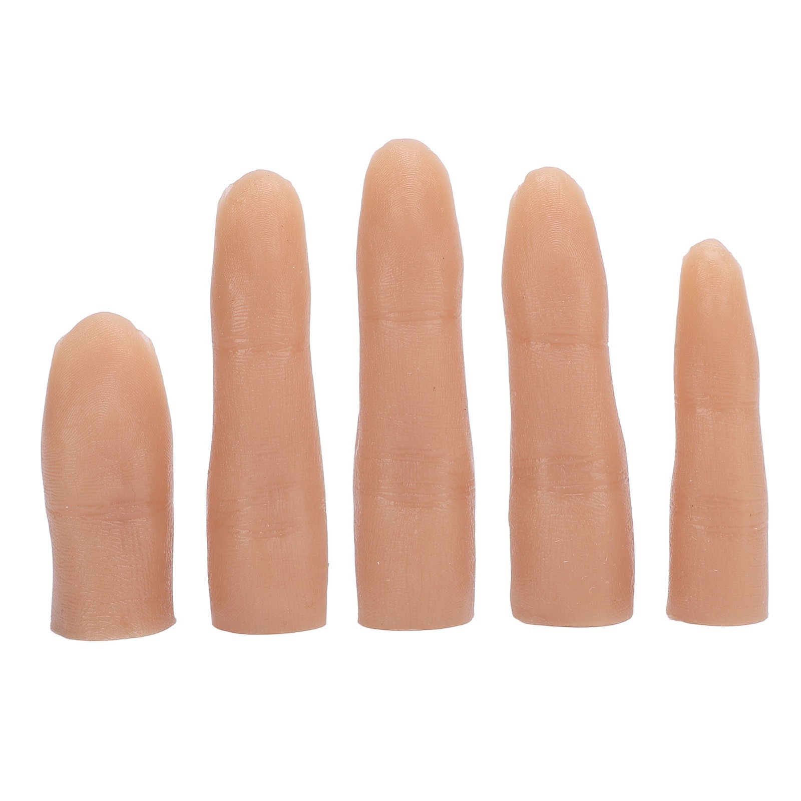 5 Pcs Silicone Nail Practice Finger High Elasticity For Nail Art Easy To Use