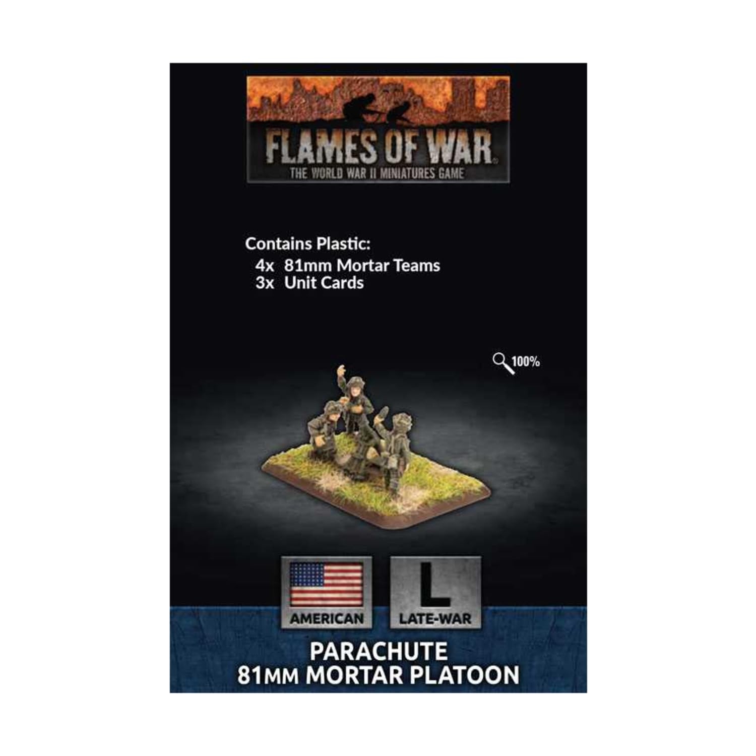 Flames of War: Late United States: Parachute 81mm Mortar Platoon (US794)