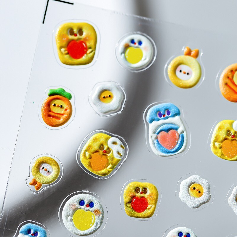 3D Carrot Clay Nail Art Stickers, DIY Nail Art (78)