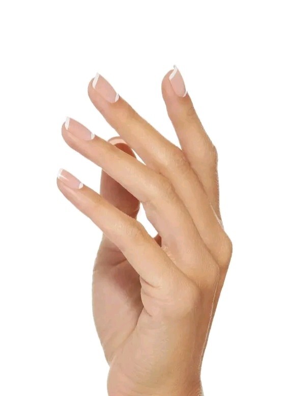 KISS Classy Press On Nails Stay Glossy Squoval Size Short Nude #87632 2pk