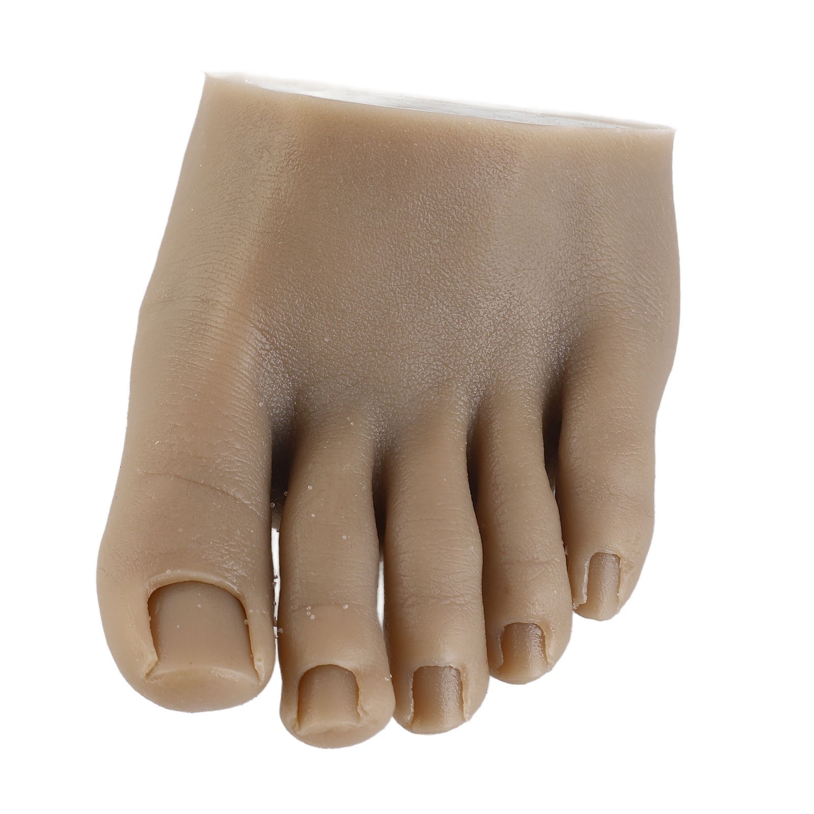 Nail Art Training Fake Half Foot Model Dark Skin Color Reusable Tattoo Pract CHU