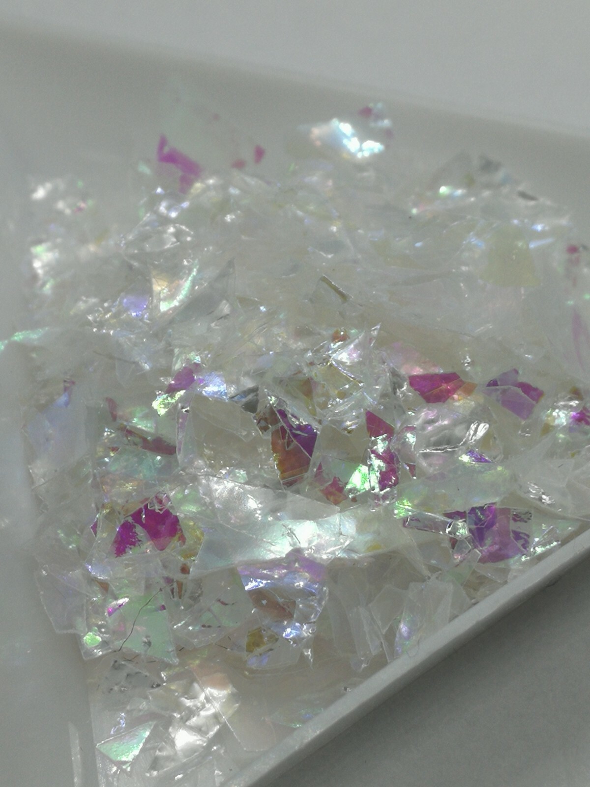 Mylar Shards/flakes, 6 Colours, Nail Art Embellishment, Glitter, UK Seller.