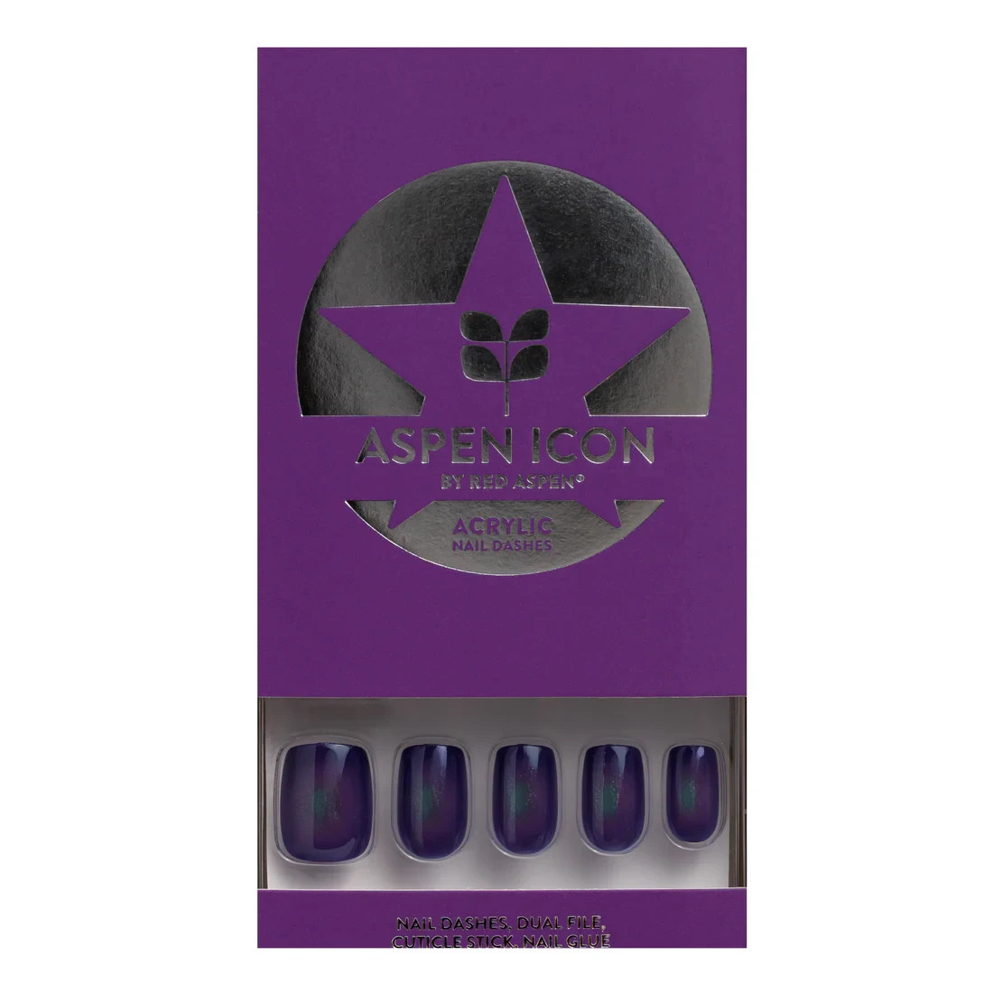 REd Aspen Press On Nails-Beads and Bling, Bianca-ACRYLIC-Short-Squoval-Auru ICON