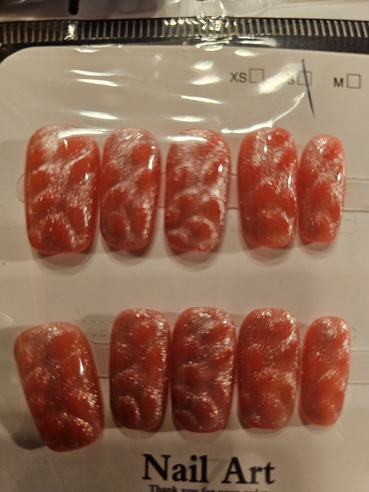 Size Medium – Medium Length Press-On Nails with Sticky Tabs Included. New In Box