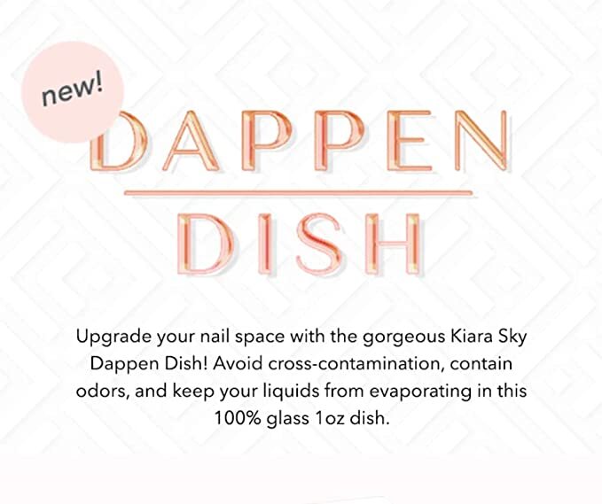 Kiara Sky Professional Nails Sprill-Proof Dappen Dish with Lid for Monomer