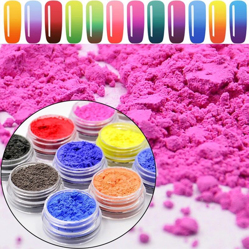 Thermochromic Pigment Thermal Colours Change Temperature Nails Powder 31 degree