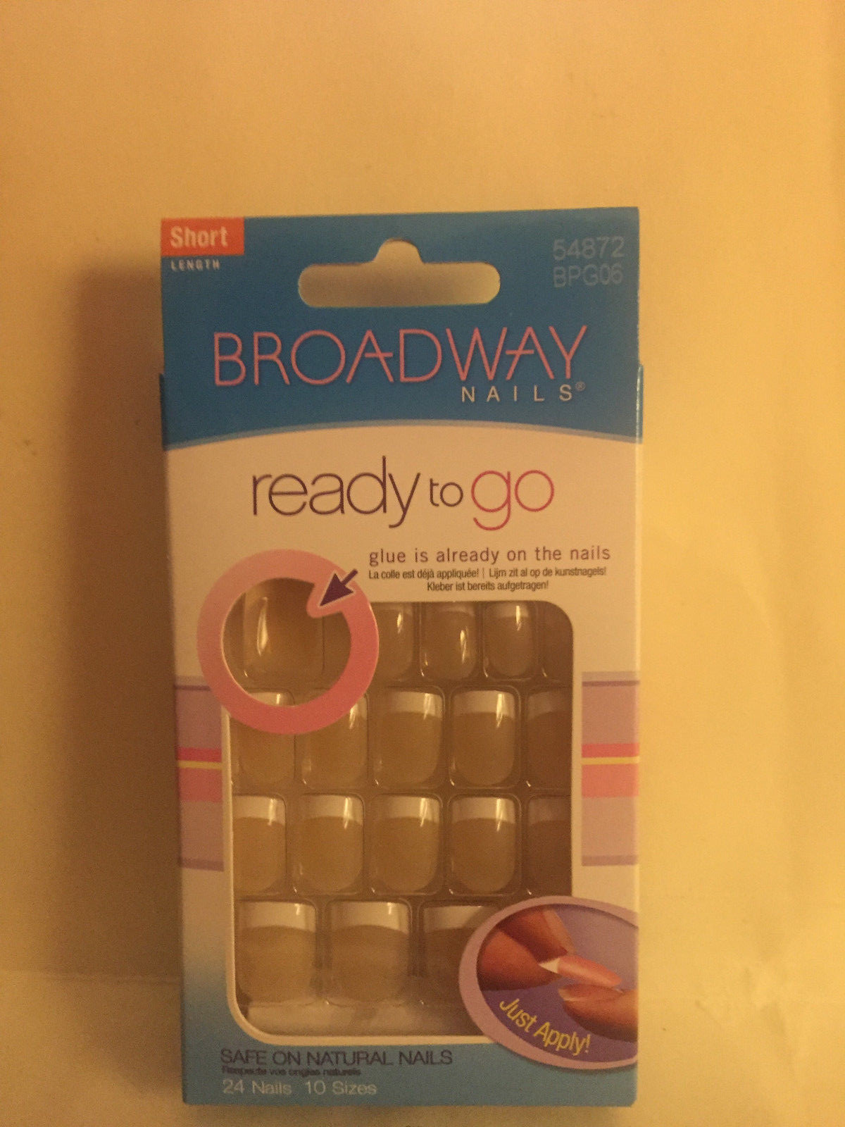 **LOOK** 2 Packs of Broadway Ready To Go Nails #54872 BPG06 Short (Effortless)