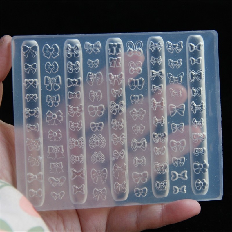 Lovely Bowknot Nail Art Mould Portable Accessory for Jewelry and Craft Supplies