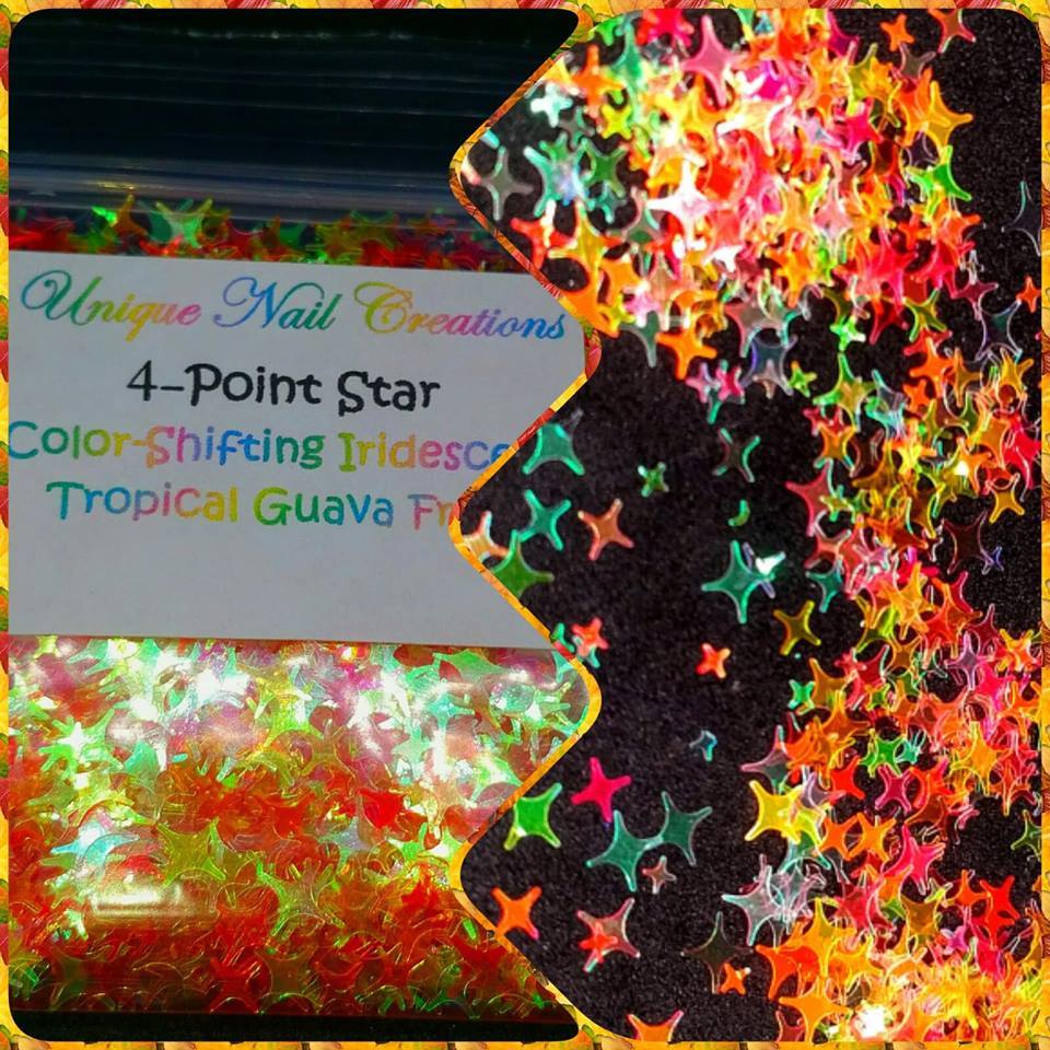 4-POINT STAR Shape Glitter~You Choose~Nail Art•Face•Festival•USA✨