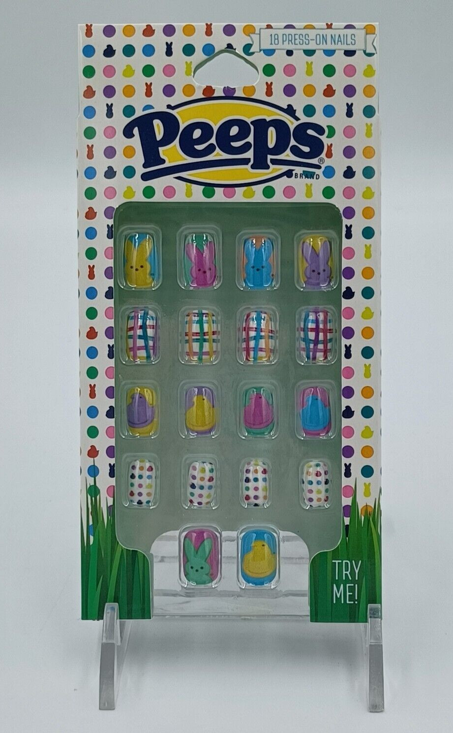 Easter 2023 Peeps Press-On Nails, 18 NEW In Box