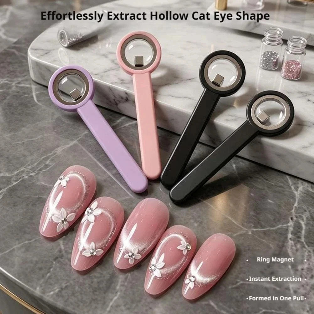 Cicle at Eye Magnet For Nails Art,Rotating Ring Magnet With A Handle
