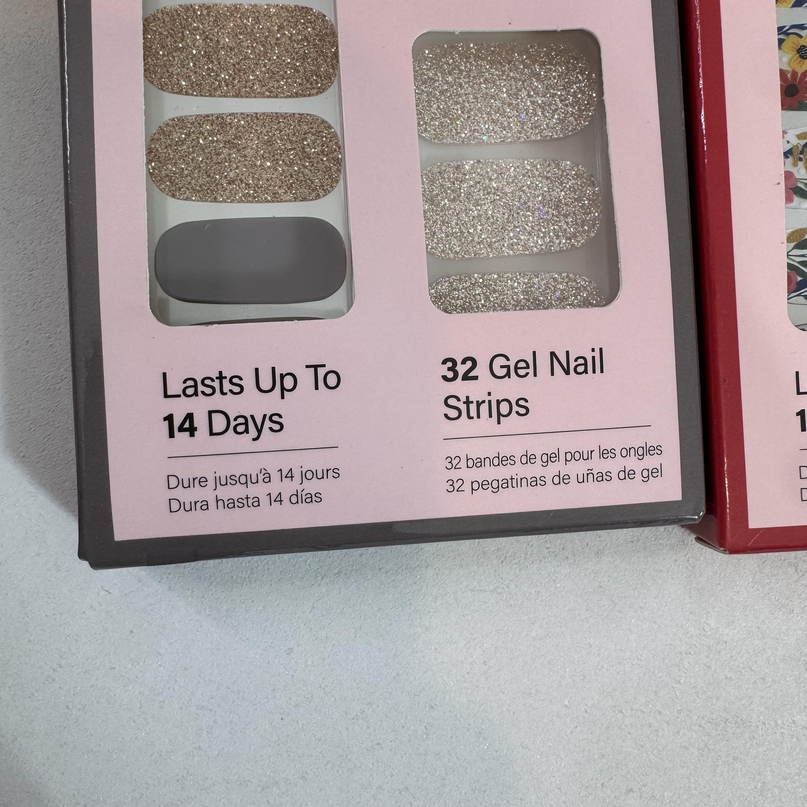 Dashing Diva Gloss Nail Strips Lot 3 Wallflower Frenzy Lavender Floral Gel