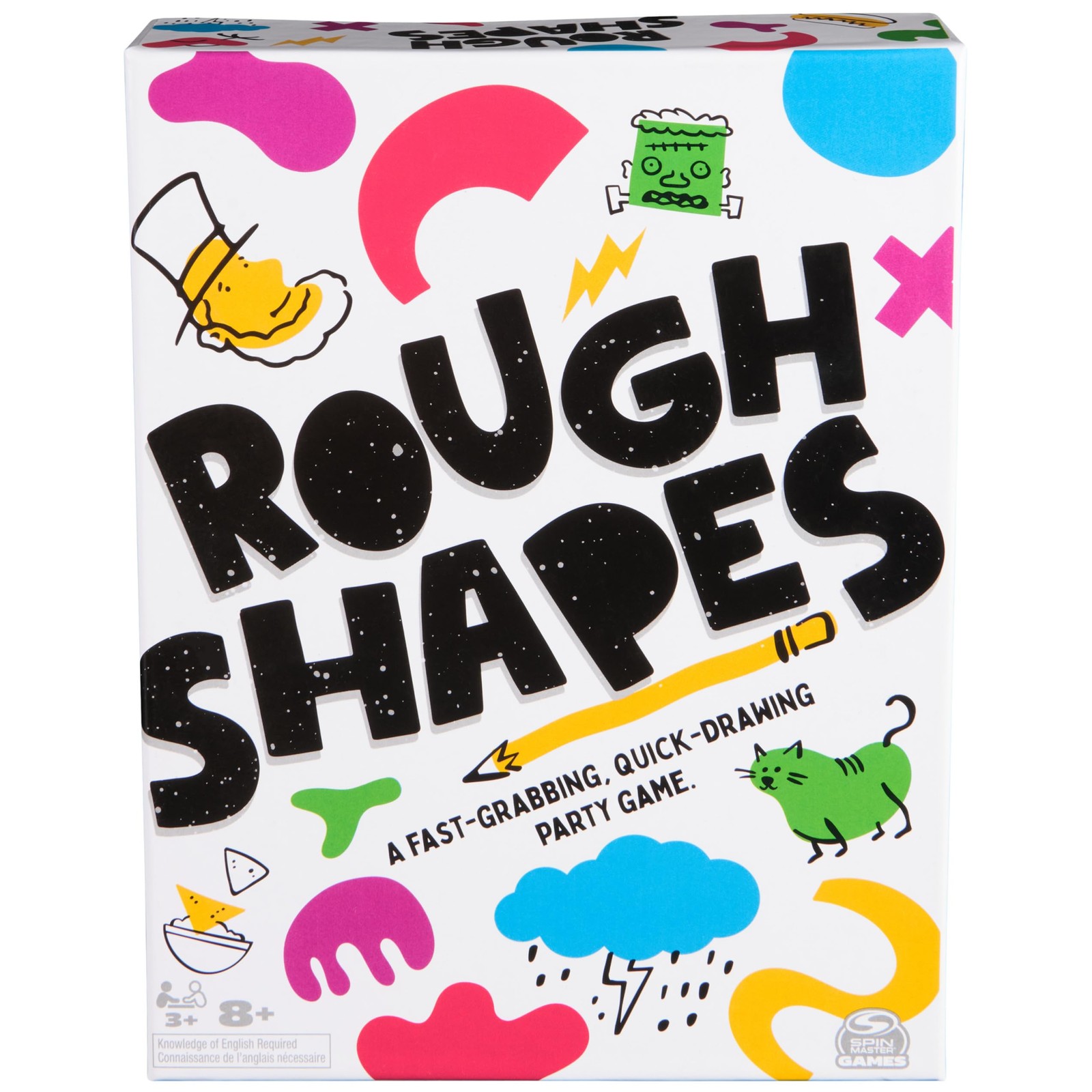 Spin Master Games, Rough Shapes, Quick-Drawing Game for Artists 1, Multicolor