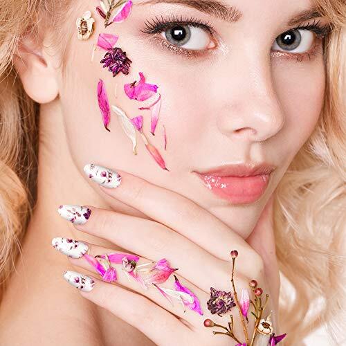 168 Pieces 12 Sheets Full Wraps Nail Polish Stickers Flower Print Bright Style