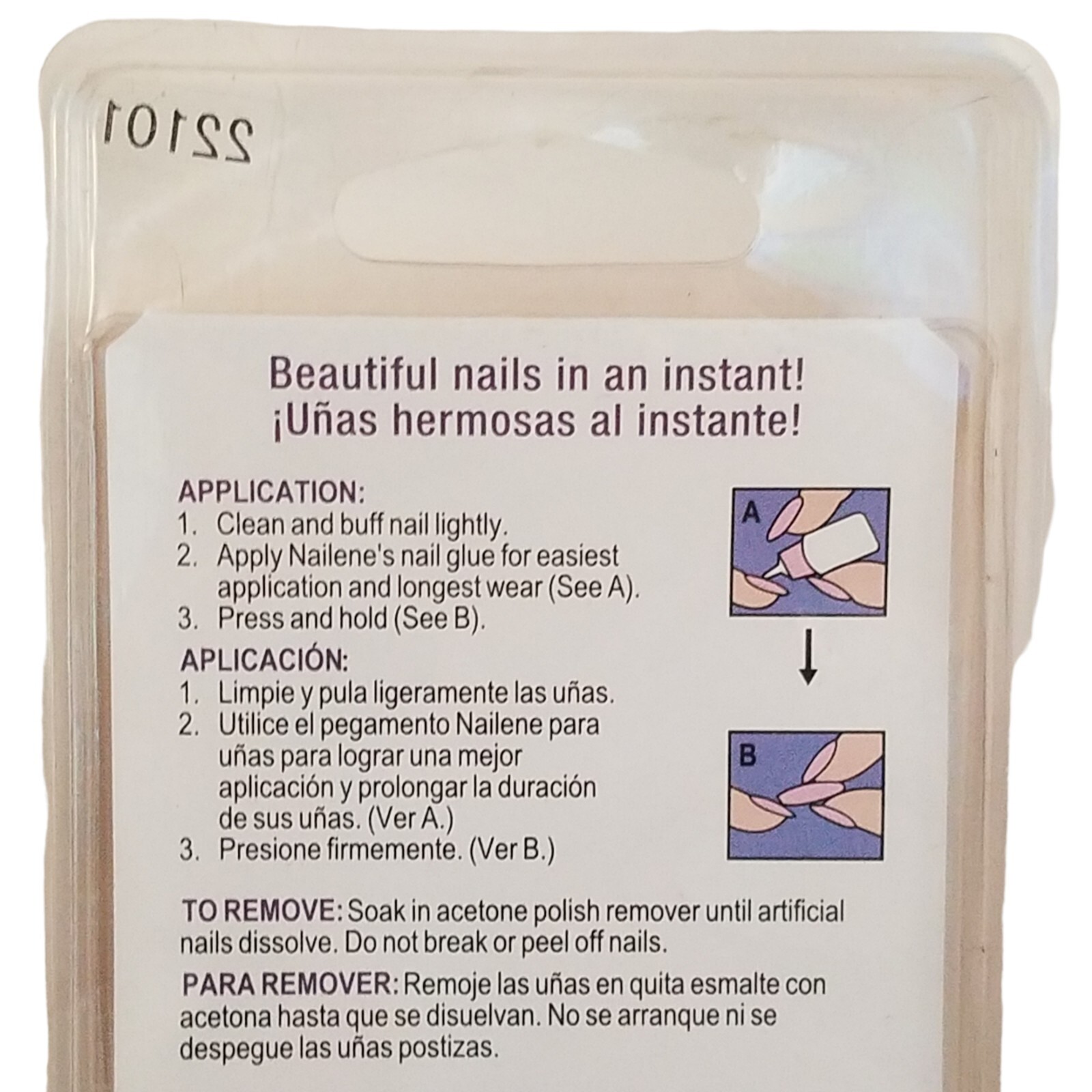 Nailene DAILY WEAR NATURALS Active Length Salon Quality 24 Nails 22101