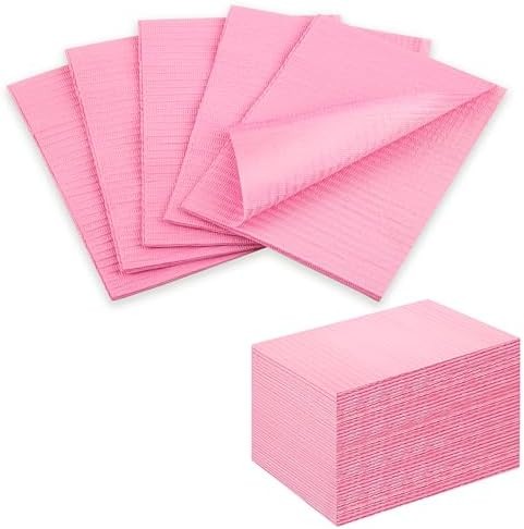 Nail Art Table Mat – Disposable Nail Paper Towels (50PCS) – Pink Waterproof 3-Pl