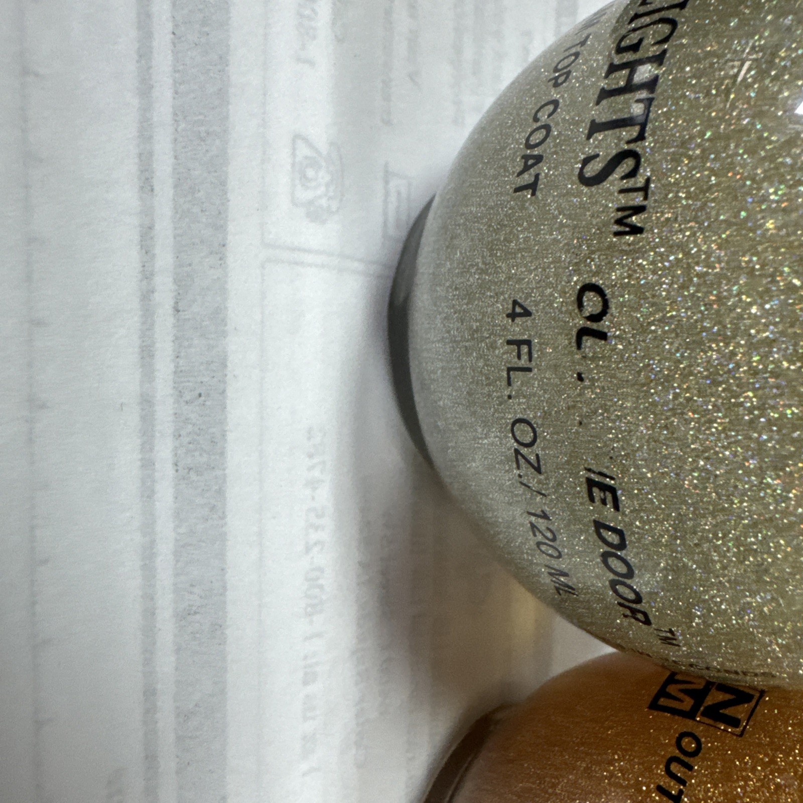 INM Northern Lights Hologram Top Coat DUO – Silver Gold Duo set 4 ounces each