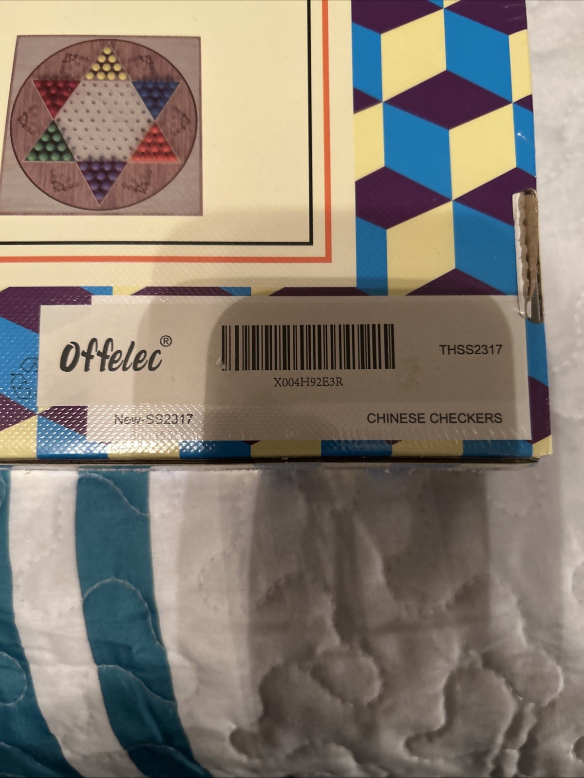 Offelec Classic Chinese Checkers Game Set – 13.5 Foldable