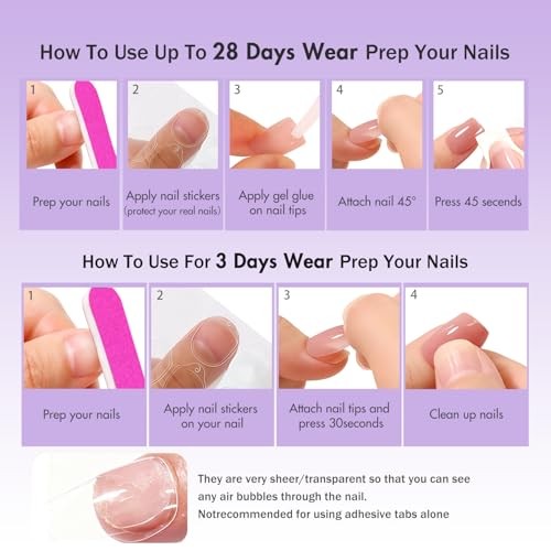 Medium Short Square Royal Blue Press On Nails – Fake Nails with Royal Blue